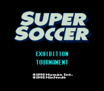 Super Soccer (USA) (Arcade) screen shot title